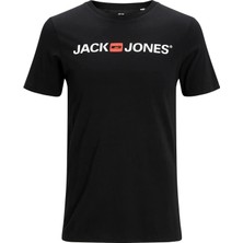 Jack & Jones Erkek Jjecorp Old Logo Kısa Kol TShirt Siyah 12137126-BL Günlük Stil S Beden