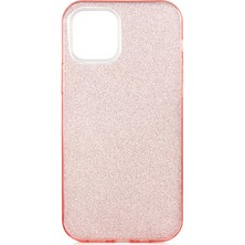 iPhone 12 Mini Uyumlu Nrtk Shining Silikon-Rose Gold