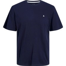 Jack & Jones Jjepaulos Tee Ss Crew Neck  Navy Blazer 12245087-NA