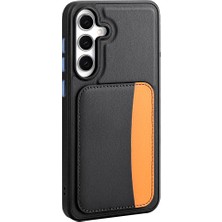 Galaxy S25 Fe Kılıf Kartlıklı Zore X-Kart Silikon Kapak - Siyah