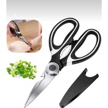 Tafce Paslanmaz Çelik Ultra Keskinleştirilmiş Mutfak Makası Çok Amaçlı Balık Et Sebze Makası