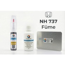 COLORGUARD Honda NH 737 Füme Rötuş Seti - 2 si 1 Arada İğne ve Fırça Uçlu Şişe, Solüsyon ve Rötuş Çeliği