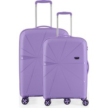 Ççs 5264 Kırılmaz Polipropilen 2 Li Set Valiz Orta Kabin