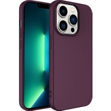 iPhone 14 Pro Max Kılıf Zore Lsr Lansman Kapak - Koyu Mor
