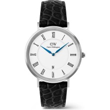 Daniel Wellington Classic Roman Numerals Date Black Croc Belly S DW00600914 Kol Saati