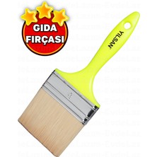 Yılsan Plastik Saplı Gıda Fırçası Yağlama ve Sos Sürme Fırçası Börek Baklava Mutfak Aşçı Fırçası (4 No)