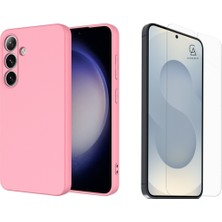 Coolacs Samsung Galaxy S26 Uyumlu Içi Kadife Lansman Kılıf ve Şeffaf Temperli Cam Ekran Koruyucu