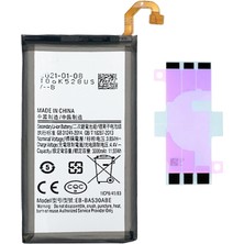Yedcom Samsung A530 A8 2018  Batarya Pil Telefon Batarayası Pil Bandı Beraber