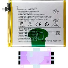 Yedcom Vivo Y51 B-K3 Batarya Pil Telefon Batarayası Pil Bandı Beraber