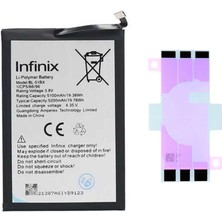 Yedcom Infinix Hot 10 BL-51BX Batarya Pil Telefon Batarayası Pil Bandı Beraber