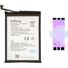 Yedcom Infinix Hot 20i BL-49FX Batarya Pil Telefon Batarayası Pil Bandı Beraber