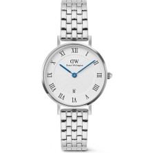 Daniel Wellington Petite 28 Roman Numerals Date 5-Link White S DW00600859 Kol Saati
