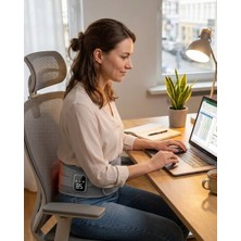 USB Şarjlı Isıtmalı Bel Masaj Kemeri 3 Farklı Masaj Modu Nemere