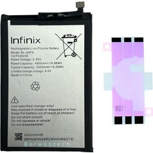 Yedcom Infinix Hot 10T BL-49FX Batarya Pil Telefon Batarayası Pil Bandı Beraber