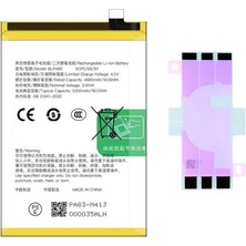 Yedcom Realme C63 BLPA83  Batarya Pil Telefon Batarayası Pil Bandı Beraber