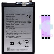 Yedcom Tecno Pova Neo 3 BL-68BT Batarya Pil Telefon Batarayası Pil Bandı Beraber