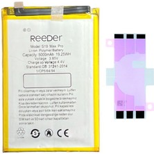 Yedcom Reeder S19 Max Pro  Batarya Pil Telefon Batarayası Pil Bandı Beraber