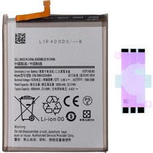 Yedcom Samsung M32 4g M325F Batarya Pil Telefon Batarayası Pil Bandı Beraber