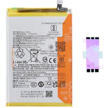 Yedcom Xiaomi Poco C65 BN5Q Batarya Pil Telefon Batarayası Pil Bandı Beraber