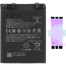 Yedcom Xiaomi Mi 12T BM5J Batarya Pil Telefon Batarayası Pil Bandı Beraber