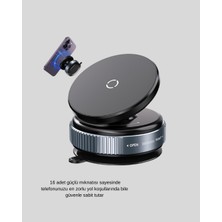 OEMTR Vakumlu Vantuzlu Mıknatıslı Telefon Tutucu 360 Derece Döner