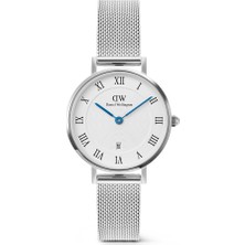 Daniel Wellington Petite 28 Roman Numerals Date Sterling White S DW00600858