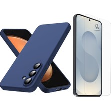 Coolacs Samsung Galaxy S26 Uyumlu Içi Kadife Lansman Kılıf ve Şeffaf Temperli Cam Ekran Koruyucu