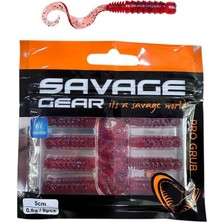 Savage Gear Pro Grub 5cm 0.8gr Lrf Silikon Yem 8 Adet Plum