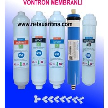 Netsu -Vontron membran-Nsf -kapalı kasa Su Arıtma Cihazı Filtresi-5 li filtre seti