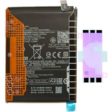 Yedcom Xiaomi Redmi Note 14 Pro 5g BN5V Batarya Pil Telefon Batarayası Pil Bandı Beraber