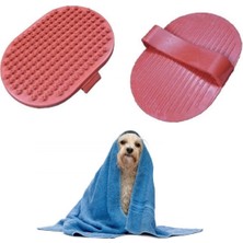 Twin Store® Ergonomik Masajlı Evcil Hayvan Kedi Köpek Yıkama Fırçası Aparatı