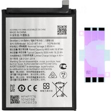 Yedcom Samsung A03S A037F Batarya Pil Telefon Batarayası Pil Bandı Beraber