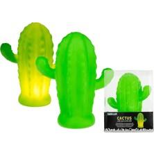 Twin Store® Pilli Silikon LED Işıklı Sevimli Kaktüs Gece Lambası Aydınlatması