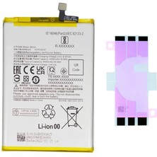 Yedcom Xiaomi Redmi Note 11R BN5H Batarya Pil Telefon Batarayası Pil Bandı Beraber