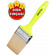 Yılsan Plastik Saplı Gıda Fırçası Yağlama ve Sos Sürme Fırçası Börek Baklava Mutfak Aşçı Fırçası (3 No)