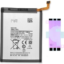 Yedcom Samsung A30 A305F Batarya Pil Telefon Batarayası Pil Bandı Beraber