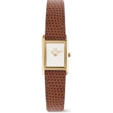 Daniel Wellington Bound Mini Light Brown Lizard White G DW00600905 Kol Saati