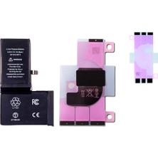 Yedcom IPhone x Uyumlu Batarya Pil Telefon Batarayası Pil Bandı Beraber