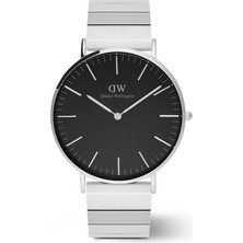 Daniel Wellington Classic Piano Link Onyx Silver DW00600774