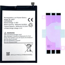 Yedcom Tecno Spark 20C BL-49ST Batarya Pil Telefon Batarayası Pil Bandı Beraber