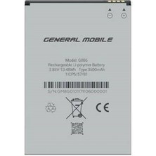 Yedcom General Mobile Gm8 Go  Batarya Pil Telefon Batarayası Pil Bandı Beraber