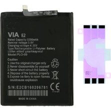 Yedcom Casper Via E2 Batarya Pil Telefon Batarayası Pil Bandı Beraber