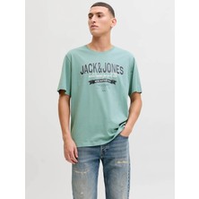 Jack & Jones Jjelogo Tee Ss O-Neck 2 Col SS26 Sn Yeşil Erkek T-Shirt 12288016