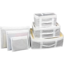 Twin Store Bavul Içi Düzenleyici Valiz Organizer 6 Lı Set - Çizgili