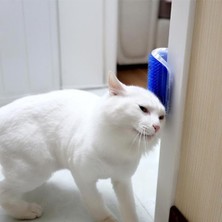 Twin Store® Pratik Kedi Tüyü Kaşıma ve Tarama Aparatı Duvara Monte Kaşıma Aleti