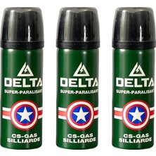 3 Adet Biber Gazı Spreyi Delta Yüksek Kalite Deodorant Görünümlü Koruyucu Sprey (50ML)