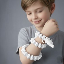 Hareketli Eklemli Ejderha Figürü - 46 cm Stres Oyuncağı - Esnek Eğitici Hayvan Figürü