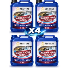MİS-TEM Ağır Kir ve Yağ Çözücü 5 kg x 4 Adet