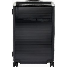 Fpm Milano Bank Light Spinner 76 Kabin Boy, Deri Detaylı Tasarım Valiz