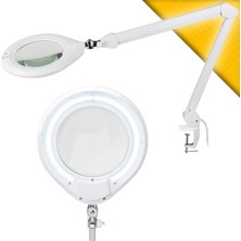 Sevgift Geniş Mercekli Masaya Bağlanabilir Büyüteç | Ayarlanabilir LED Işığı